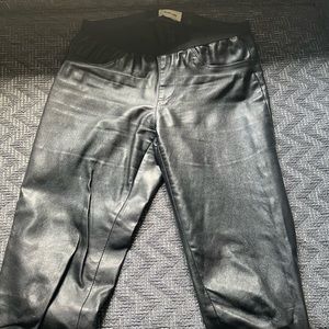 Helmut Lang black leather pants.